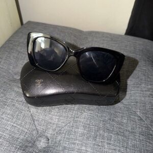Cc plastic Black Women's Sunglasses